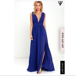 BNWT! Heavenly hues royal blue maxi dress!